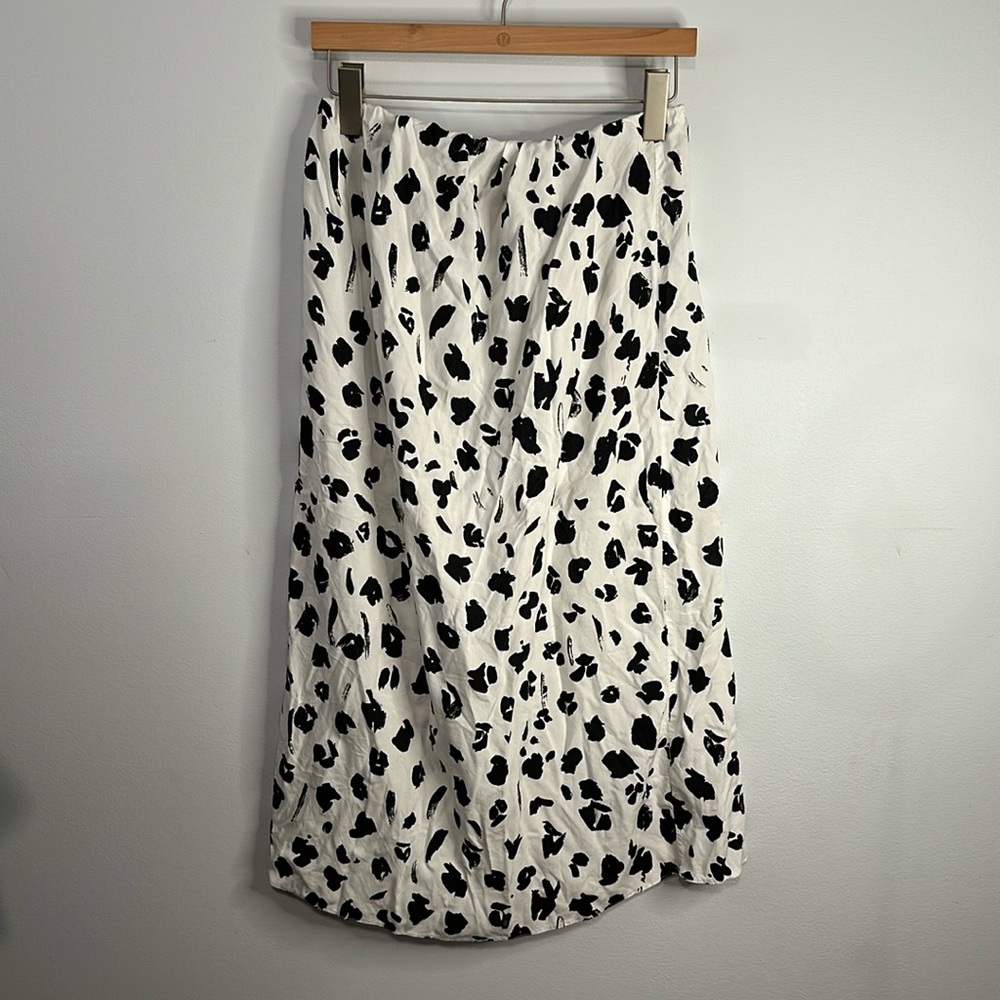 B&W Maternity skirt /over bump midi skirt